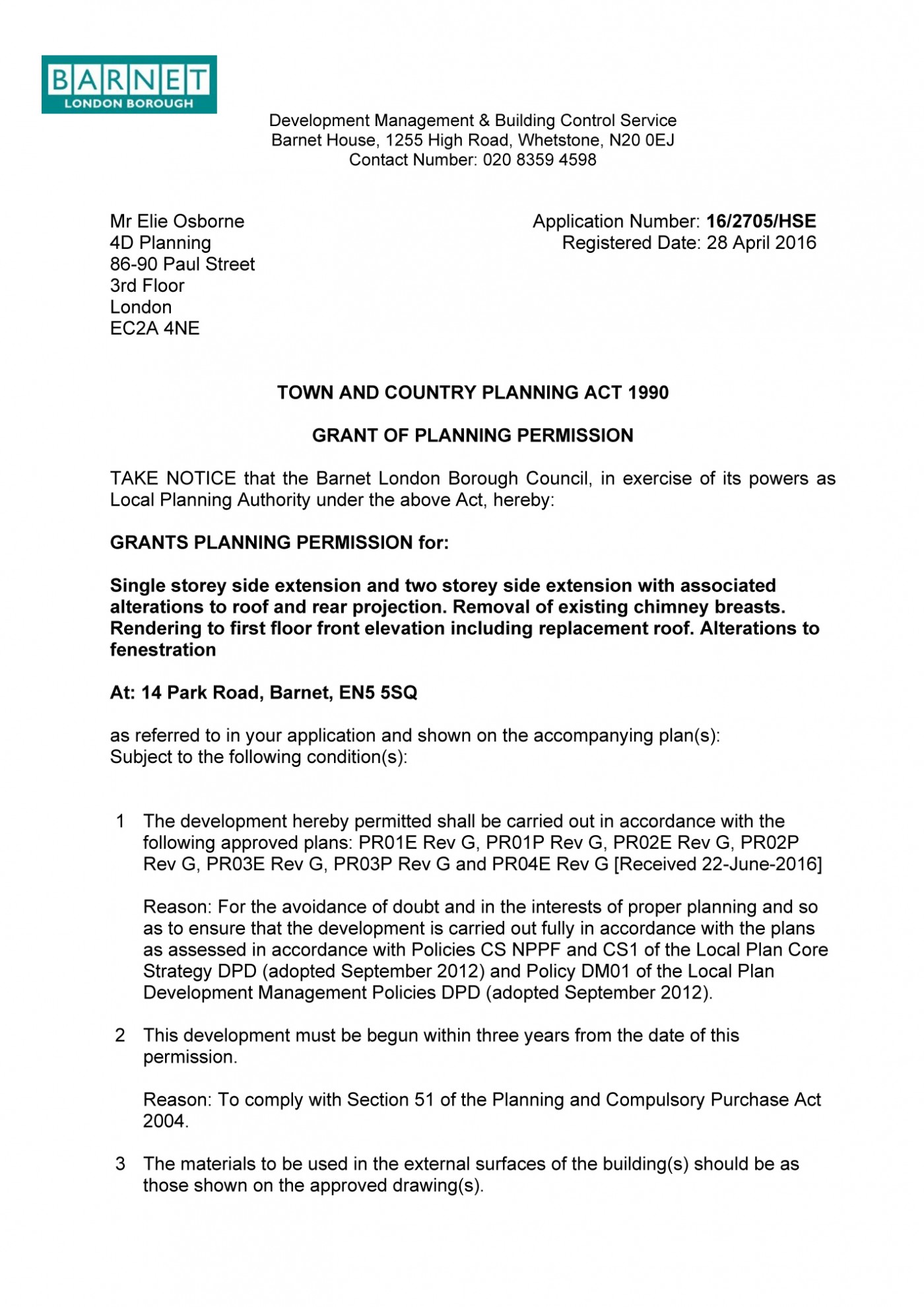 decision notice - Barnet Council