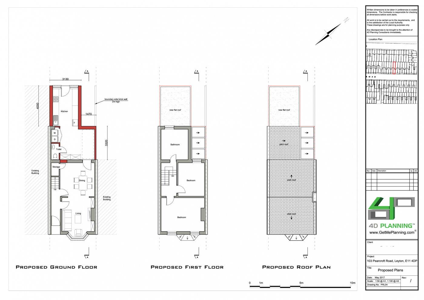 Construction of single storey rear and side extension