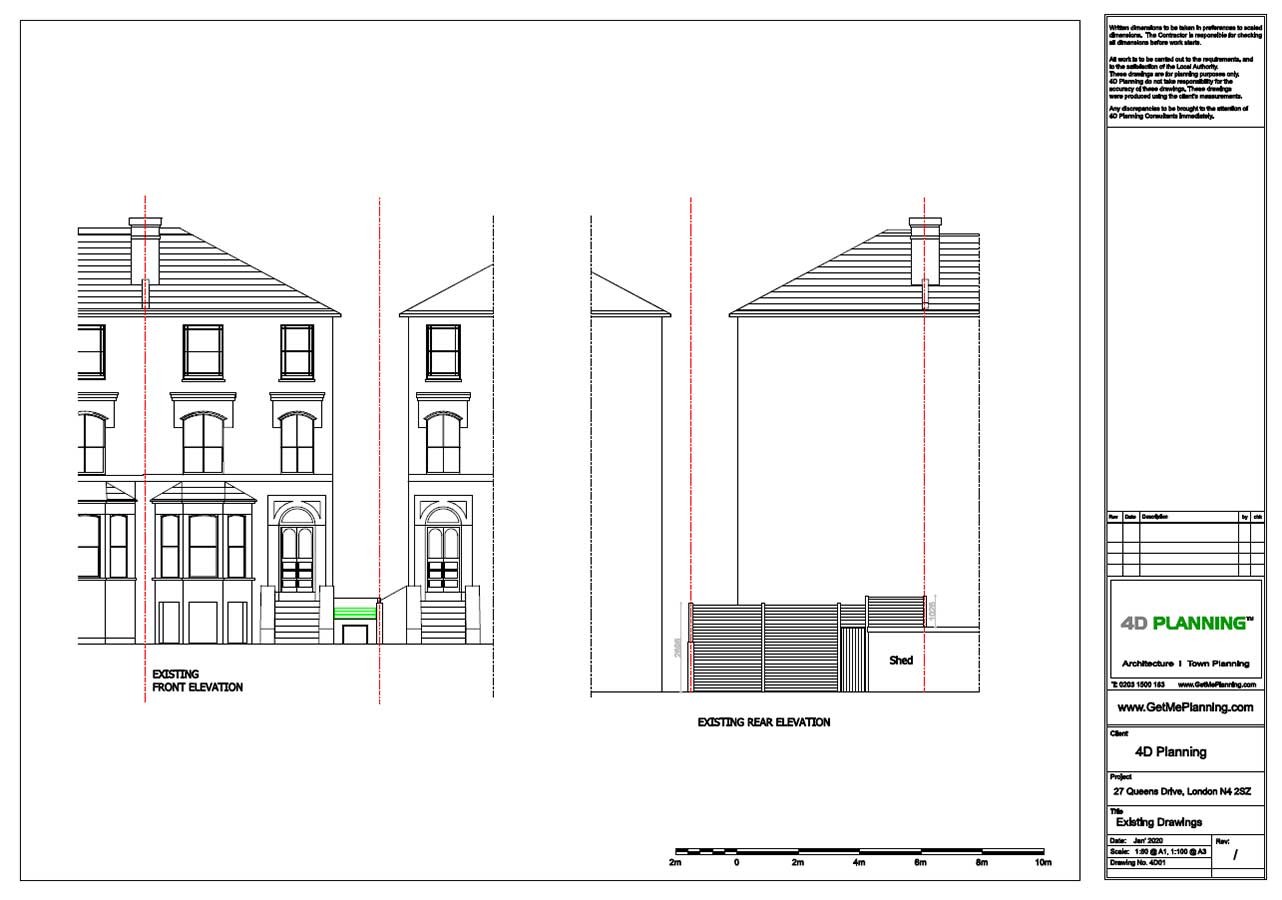Application for erection of garden boundary fence Hackney