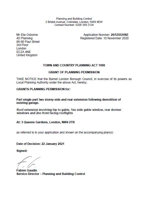 Decision Notice - Barnet Council