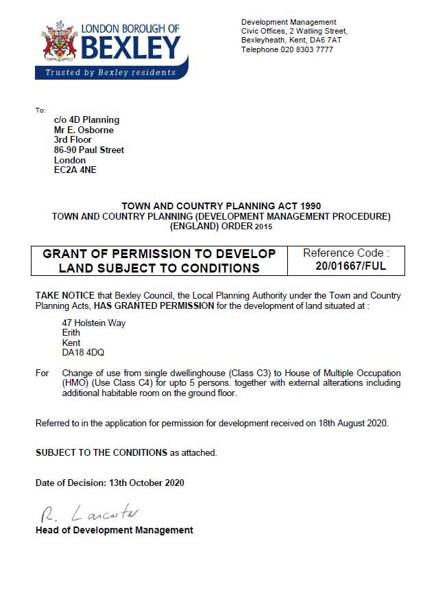 Decision Notice - Bexley Council