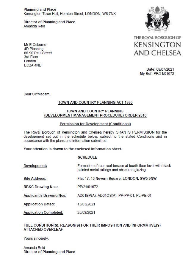 Decision Notice - Kensington & Chelsea