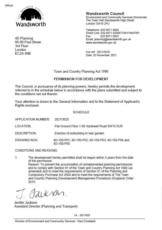 Decision Notice - Wandsworth Council