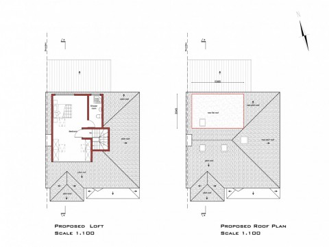 Proposed Loft and Roof Plan