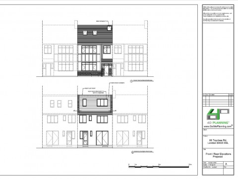 Proposed Drawings - Front / Rear Elevations