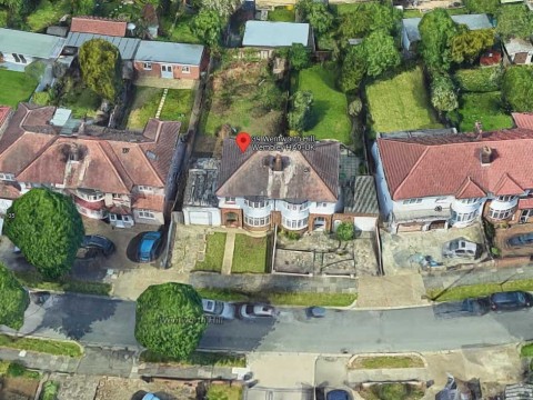 Aerial view of Property