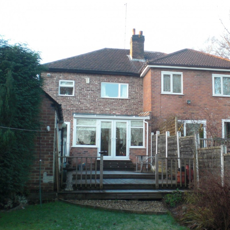Double storey rear extension