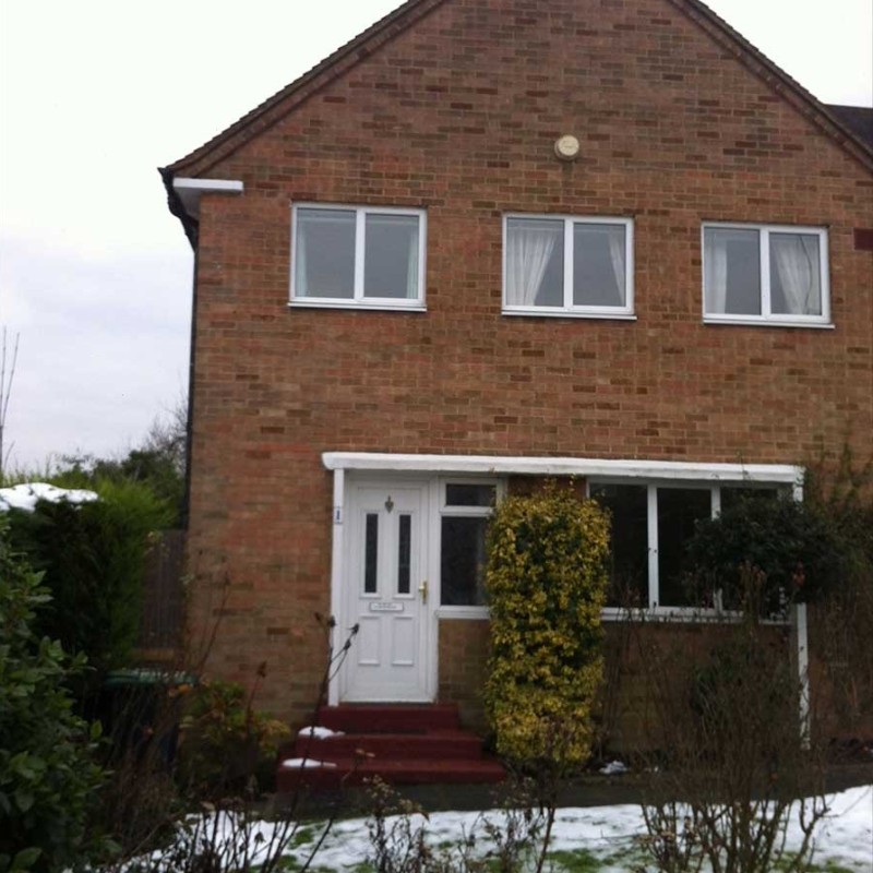 Single storey rear and side extensions to semi detached house